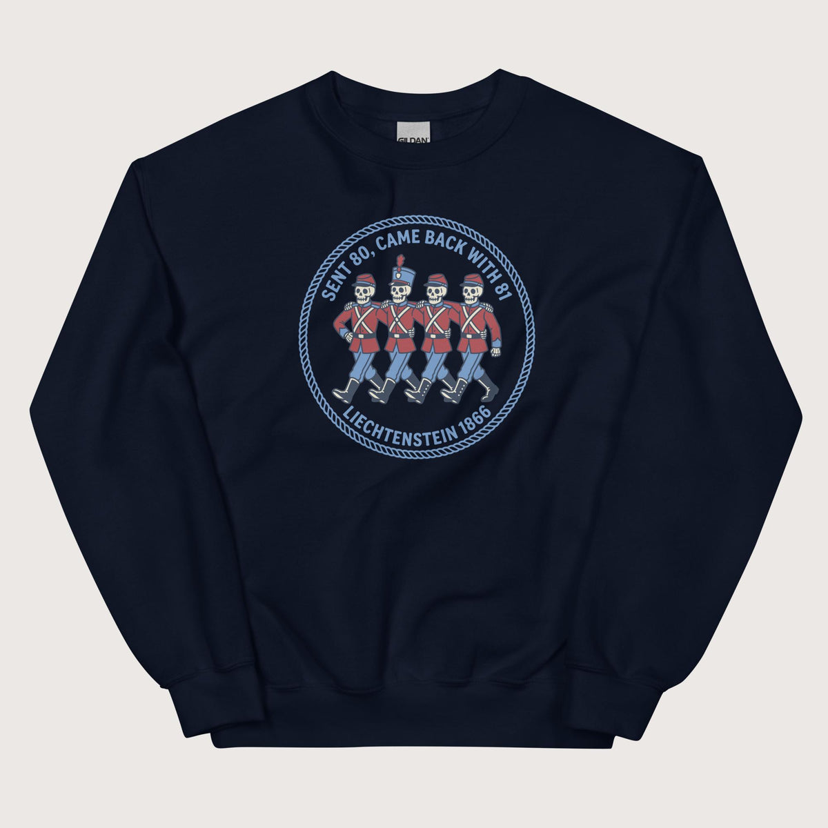 Navy Liechtenstein 1866 Sweatshirt - history buff gift by HistoHead