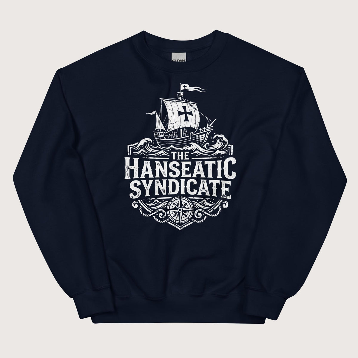 Navy The Hanseatic Syndicate Sweatshirt - history buff gift by HistoHead