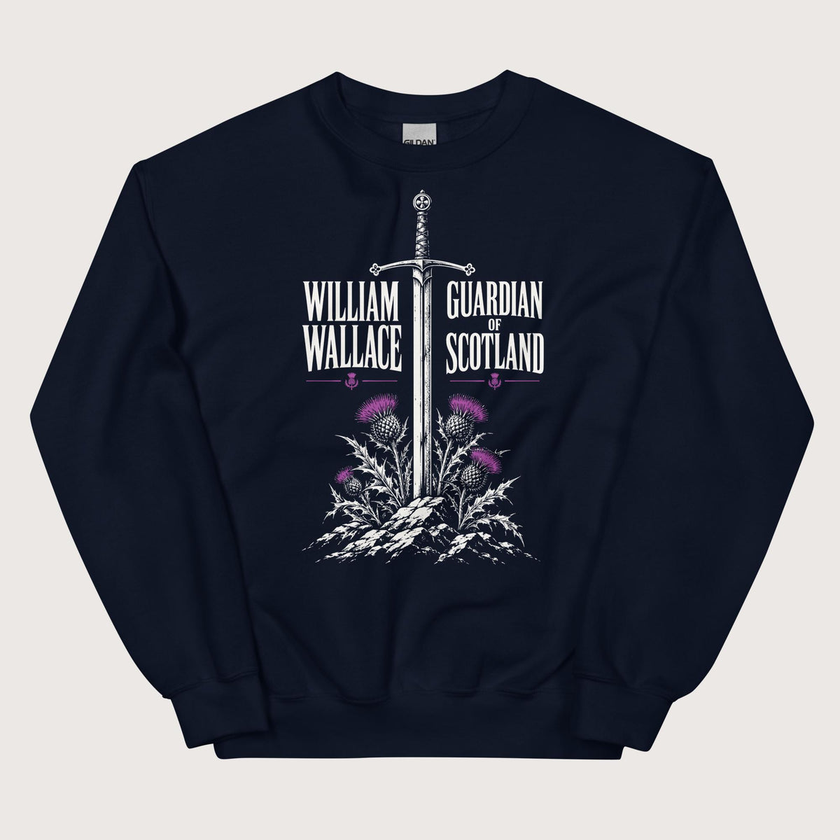 Navy William Wallace Sweatshirt - history buff gift by HistoHead