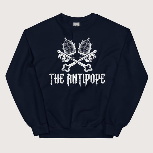 Navy The Antipope Sweatshirt - history buff gift by HistoHead