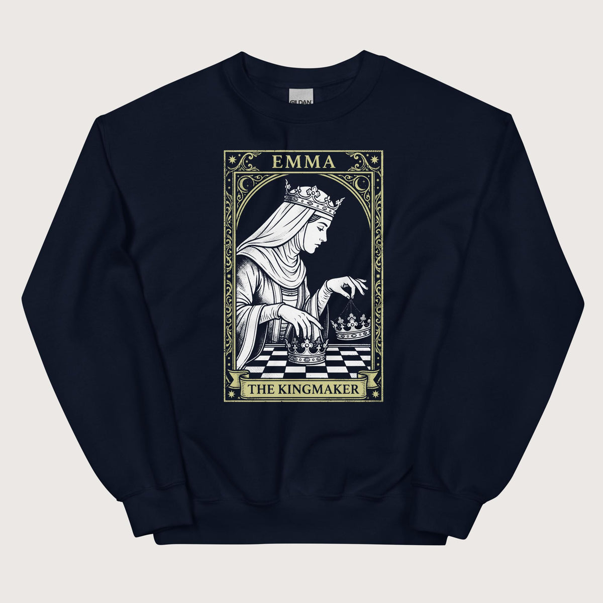 Navy Emma of Normandy The Kingmaker Sweatshirt - history buff gift by HistoHead
