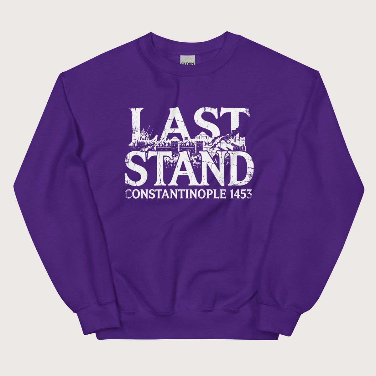 Purple Last Stand Constantinople 1453 Sweatshirt - history buff gift by HistoHead