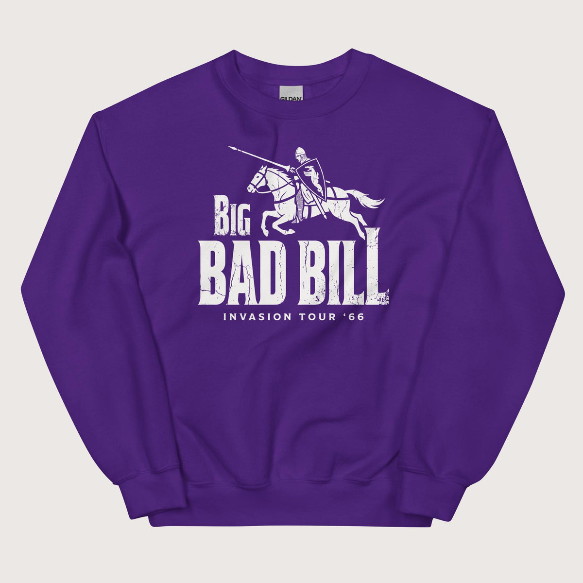 Purple Big Bad Bill Invasion Tour Sweatshirt - history buff gift by HistoHead