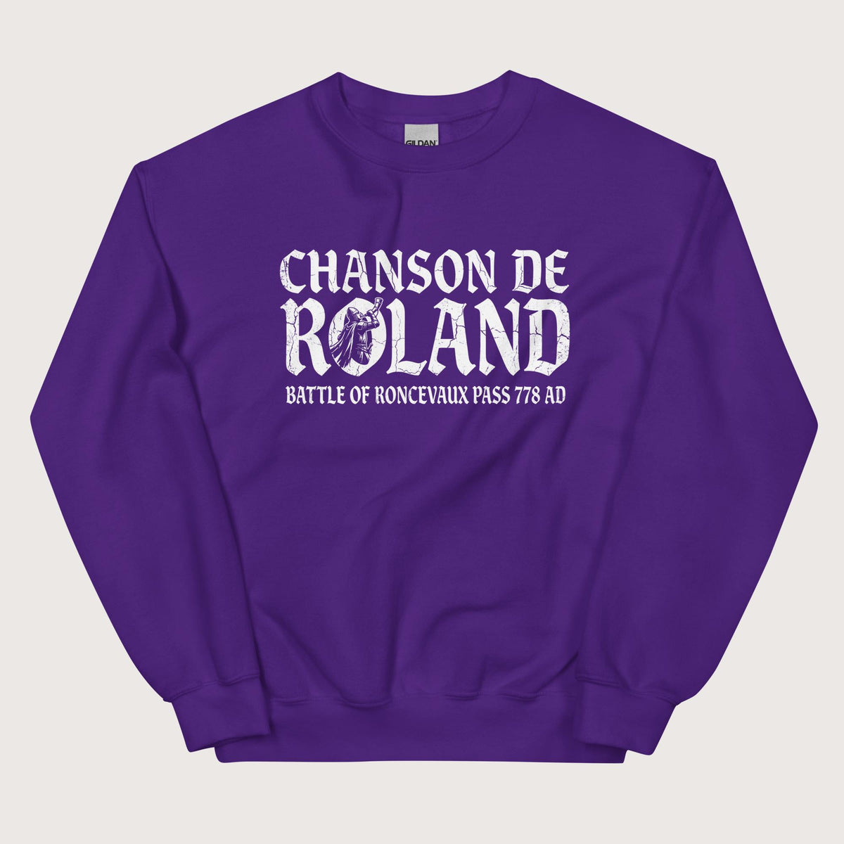 Purple Chanson de Roland Battle of Roncevaux Sweatshirt - history buff gift by HistoHead