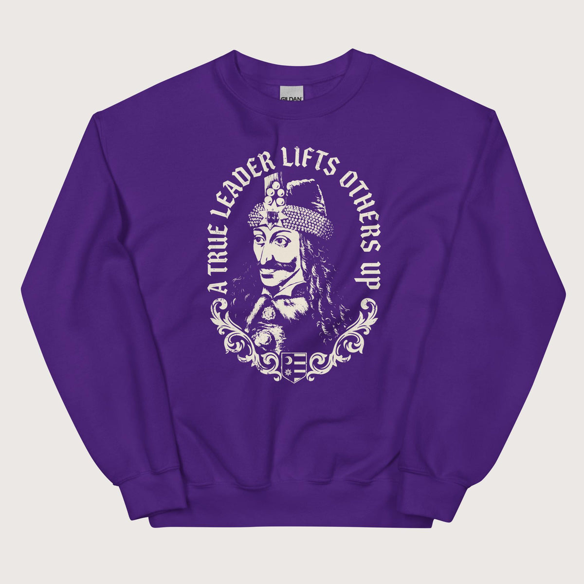 Purple Vlad the Impaler True Leader Sweatshirt - history buff gift by HistoHead