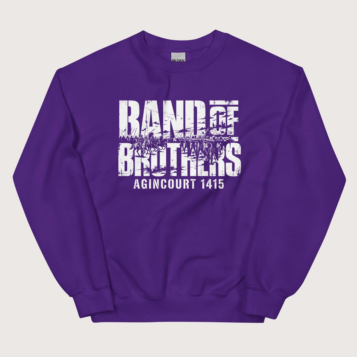 Purple Band of Brothers Agincourt 1415 Sweatshirt - history buff gift by HistoHead