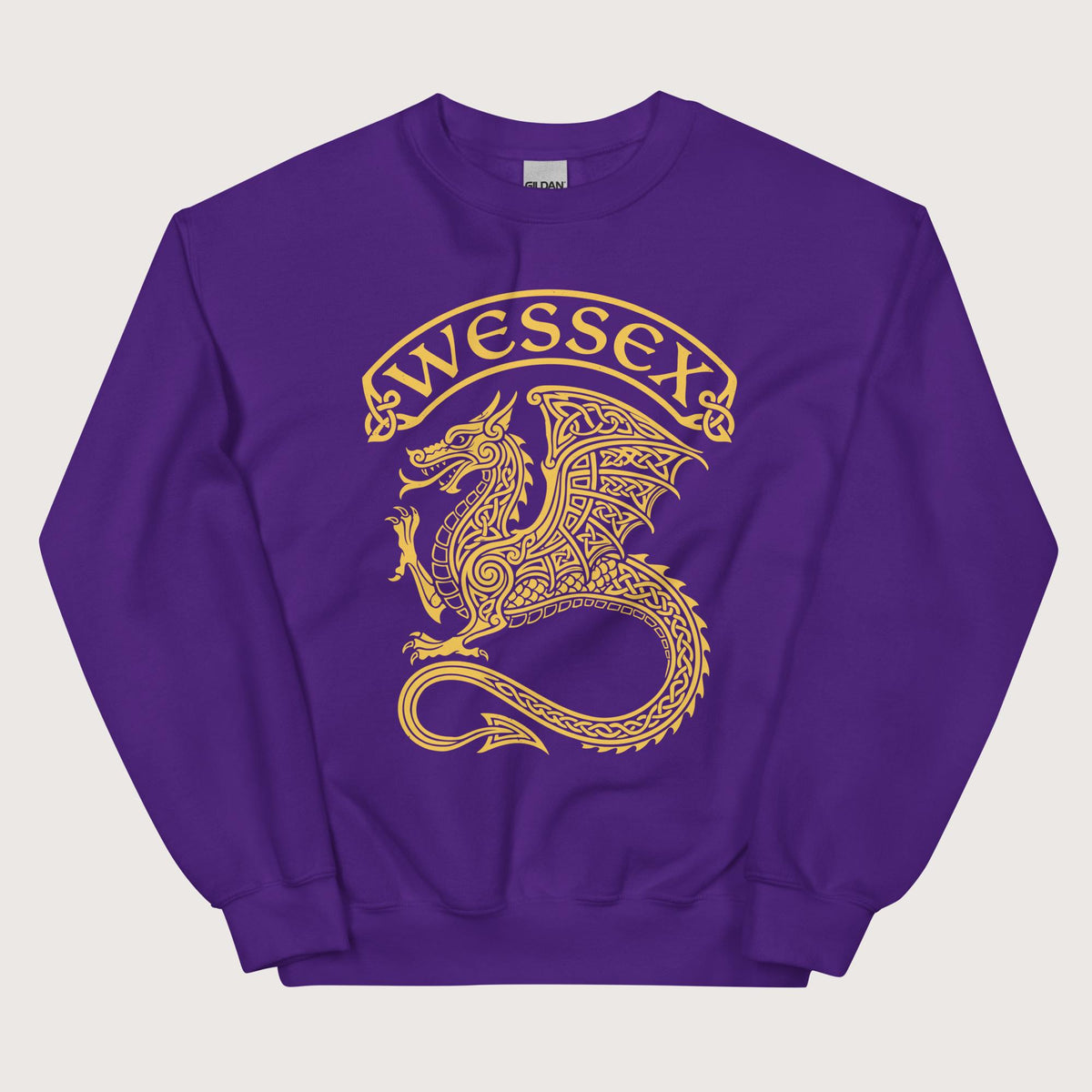 Purple Wessex Dragon Sweatshirt - history buff gift by HistoHead