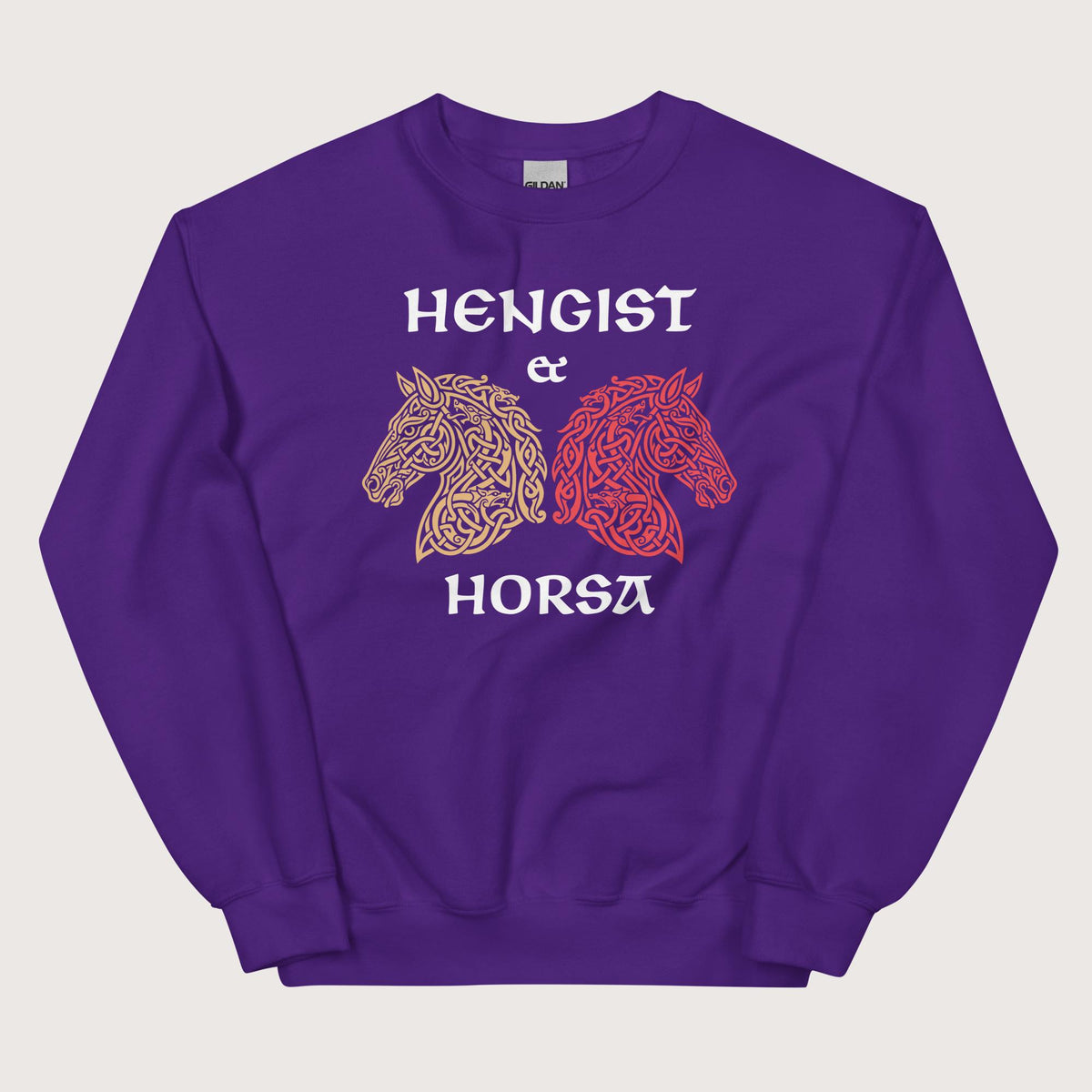 Purple Hengist and Horsa Sweatshirt - history buff gift by HistoHead