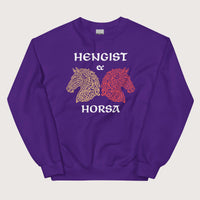 Purple Hengist and Horsa Sweatshirt - history buff gift by HistoHead