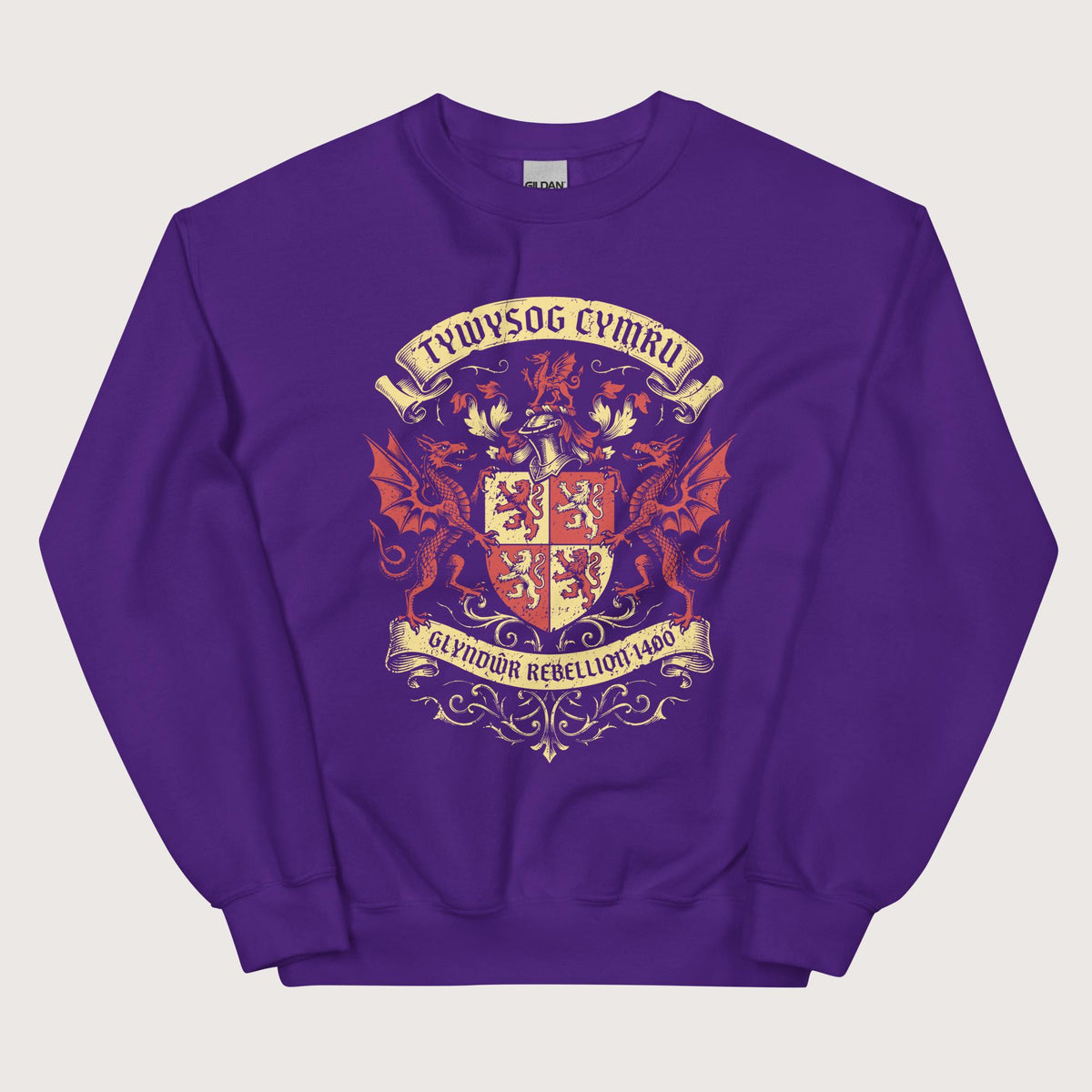 Purple Glyndwr Rebellion 1400 Sweatshirt - history buff gift by HistoHead