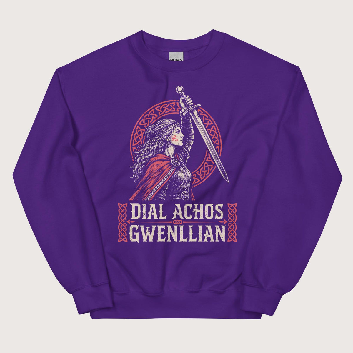 Purple Dial Achos Gwenllian Sweatshirt - history buff gift by HistoHead