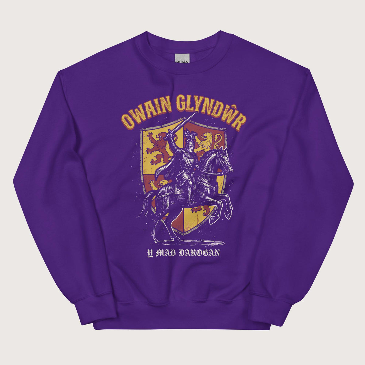 Purple Owain Glyndwr Sweatshirt - history buff gift by HistoHead