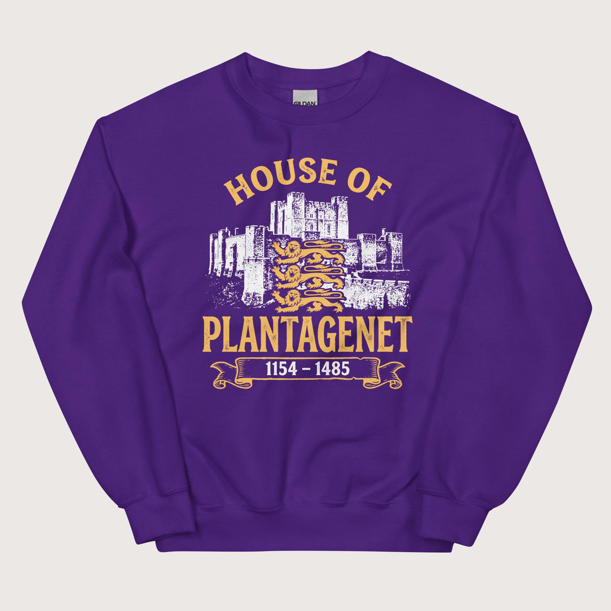 Purple House of Plantagenet Sweatshirt - history buff gift by HistoHead