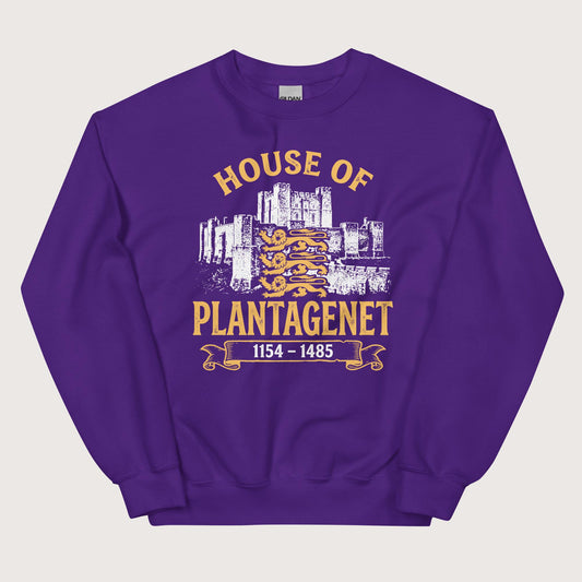 Purple House of Plantagenet Sweatshirt - history buff gift by HistoHead