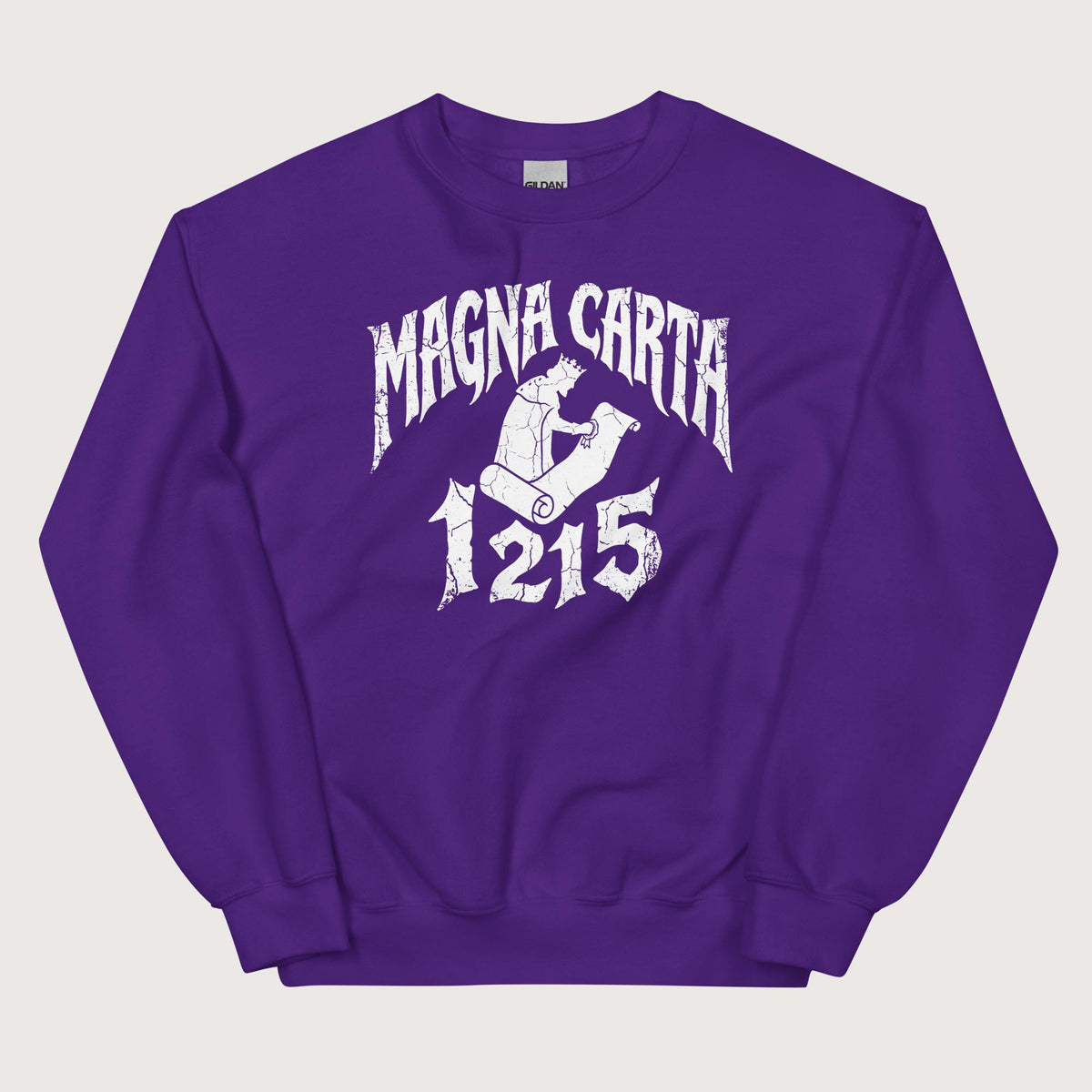 Purple Magna Carta 1215 Sweatshirt - history buff gift by HistoHead