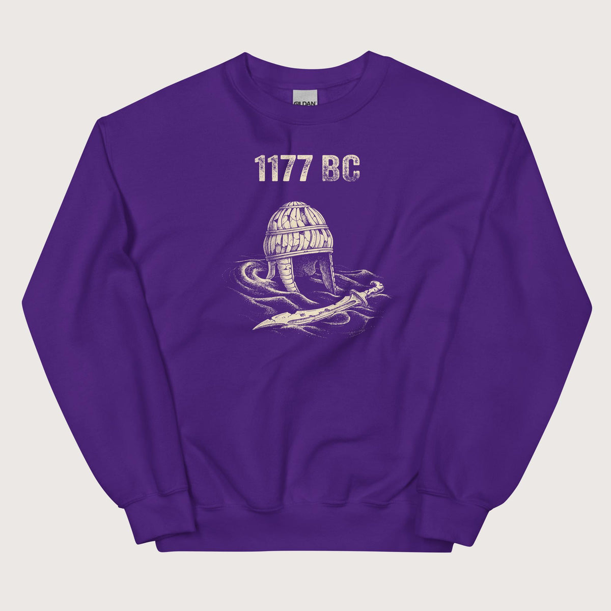 Purple 1177 BC Sweatshirt - history buff gift by HistoHead