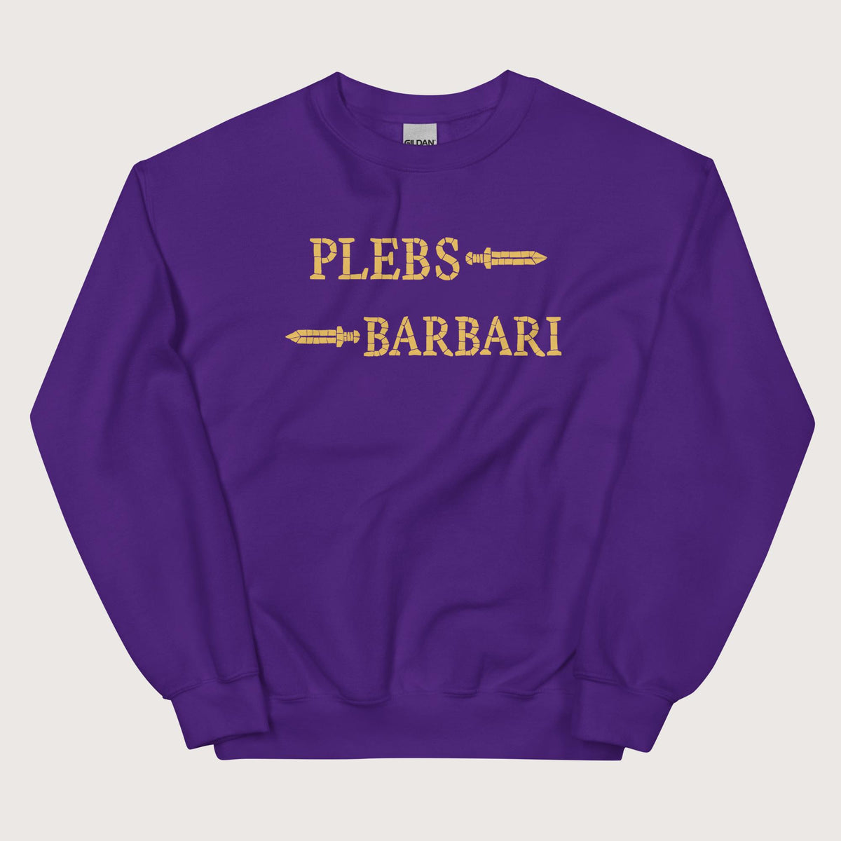 Purple Mosaic Plebs or Barbari Sweatshirt - history buff gift by HistoHead