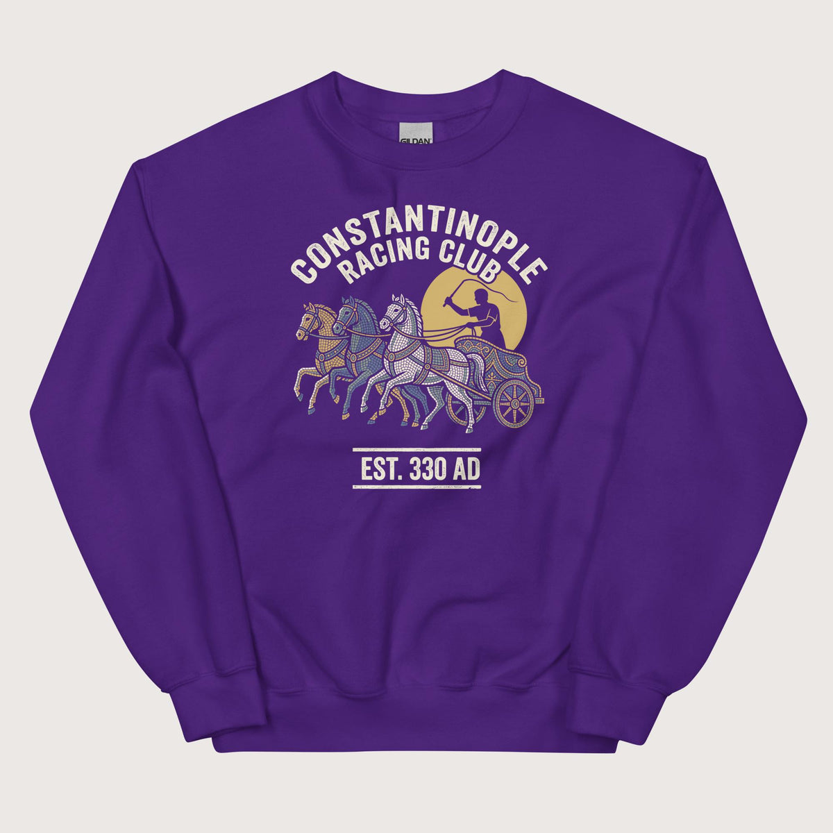 Purple Constantinople Racing Club Sweatshirt - history buff gift by HistoHead