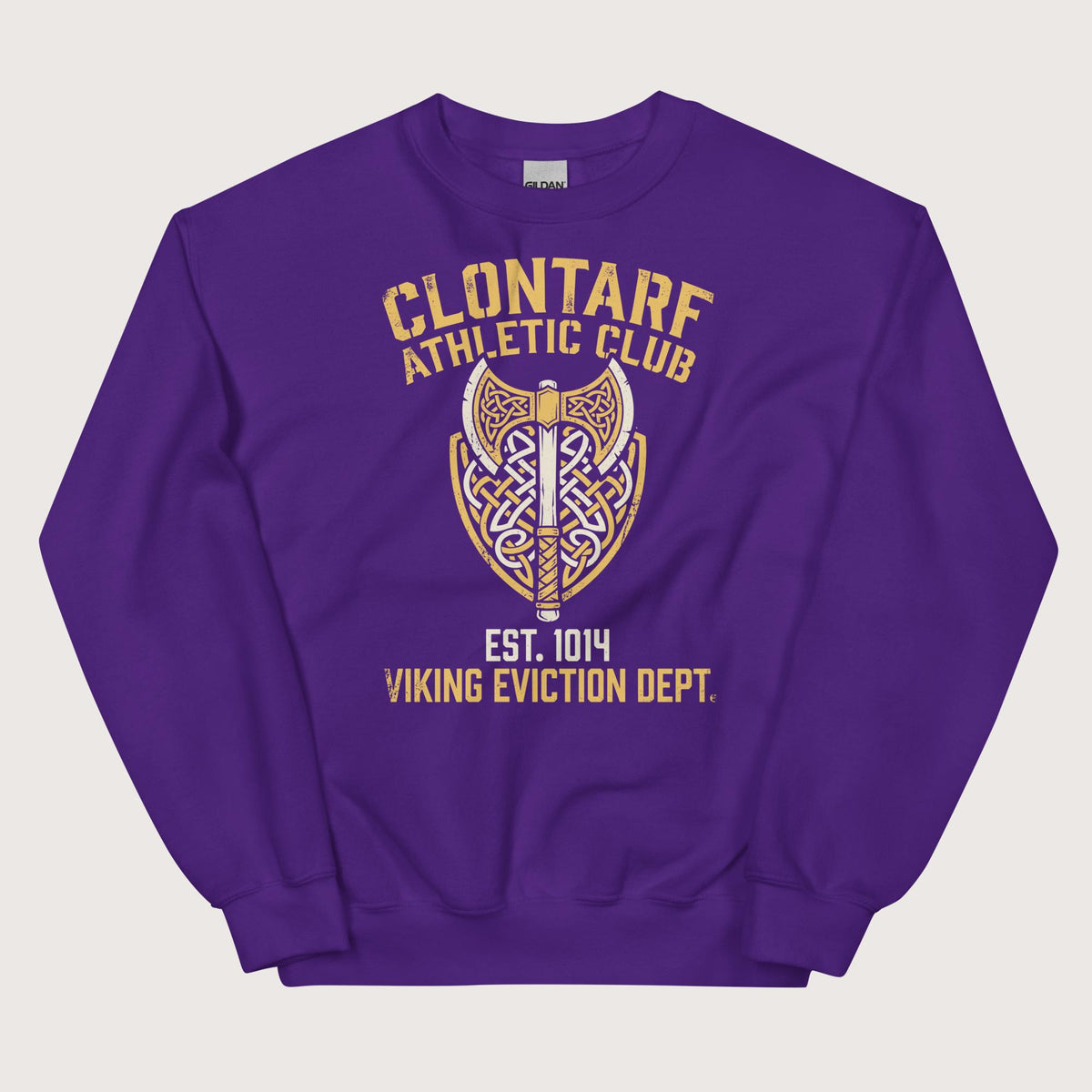 Purple Clontarf Athletic Club Sweatshirt - history buff gift by HistoHead