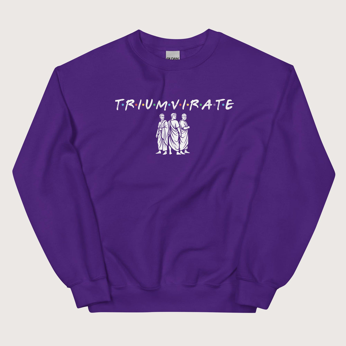 Purple First Triumvirate Sweatshirt - history buff gift by HistoHead