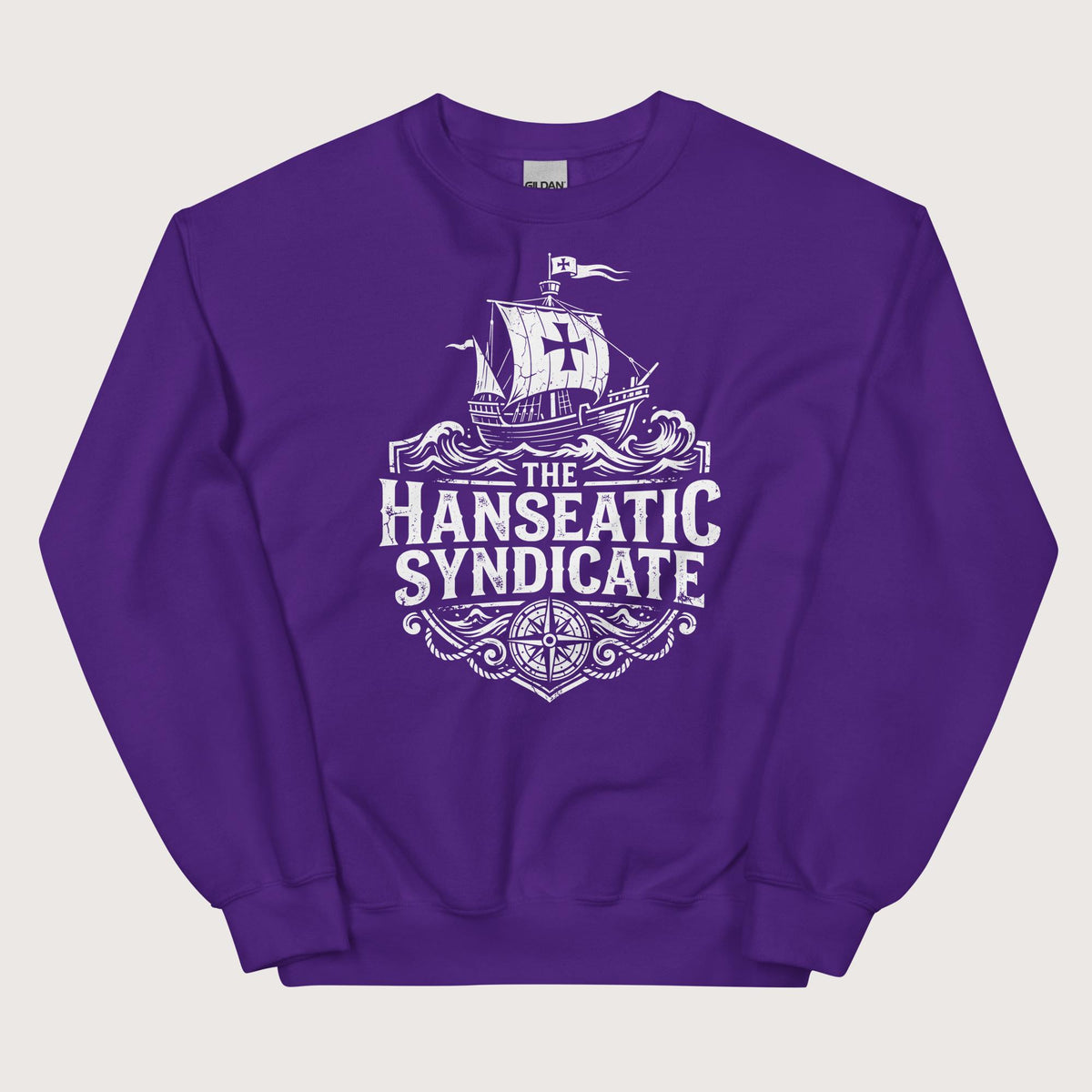 Purple The Hanseatic Syndicate Sweatshirt - history buff gift by HistoHead