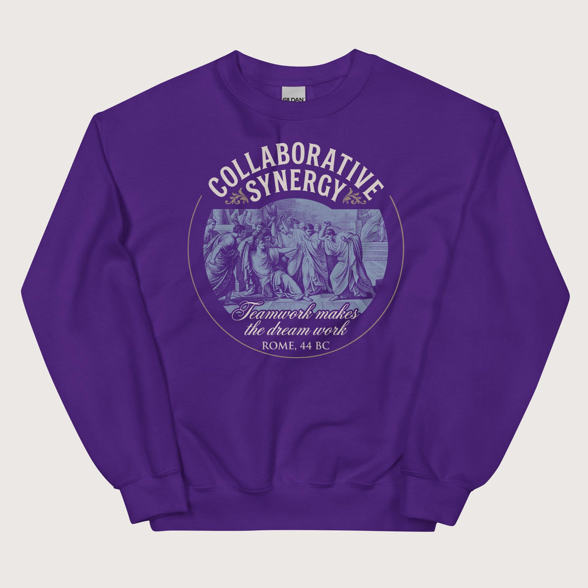 Purple Collaborative Synergy Sweatshirt - history buff gift by HistoHead