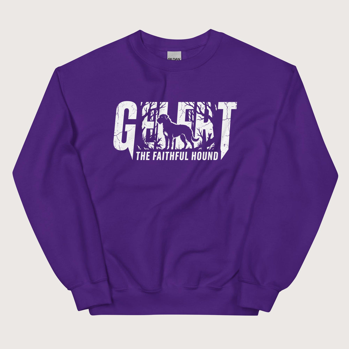 Purple Gelert The Faithful Hound Sweatshirt - history buff gift by HistoHead