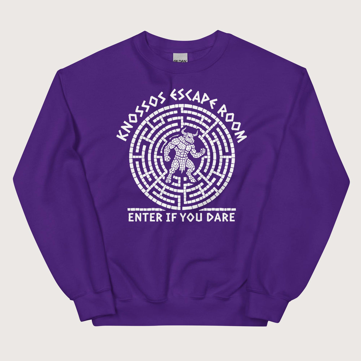 Purple Knossos Escape Room Enter If You Dare Sweatshirt - history buff gift by HistoHead