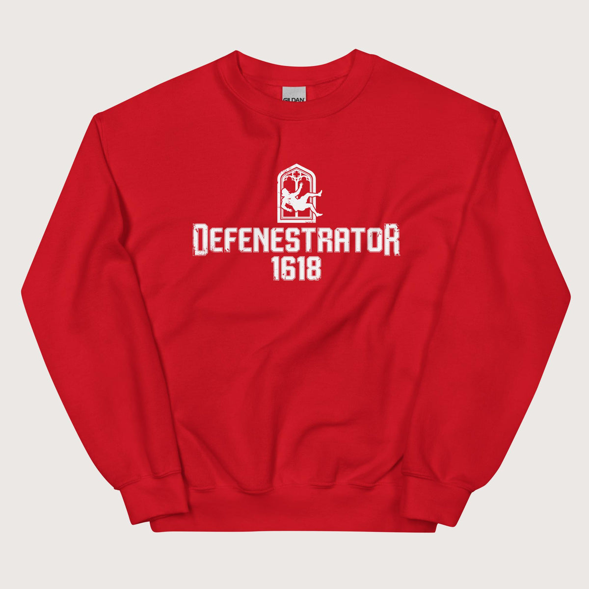 Red Defenestrator Sweatshirt - history buff gift by HistoHead