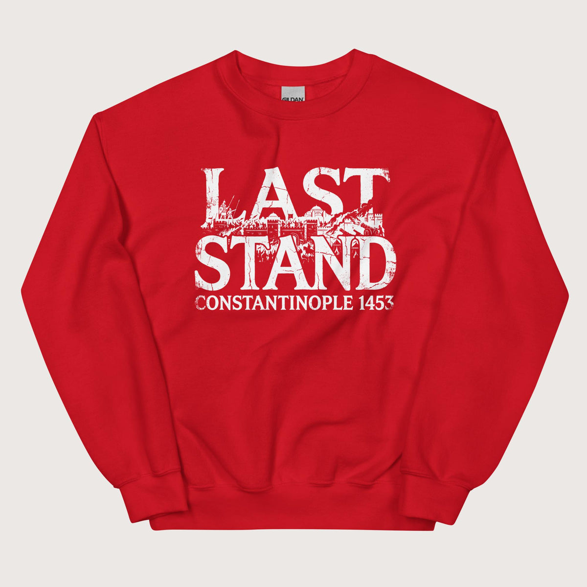 Red Last Stand Constantinople 1453 Sweatshirt - history buff gift by HistoHead