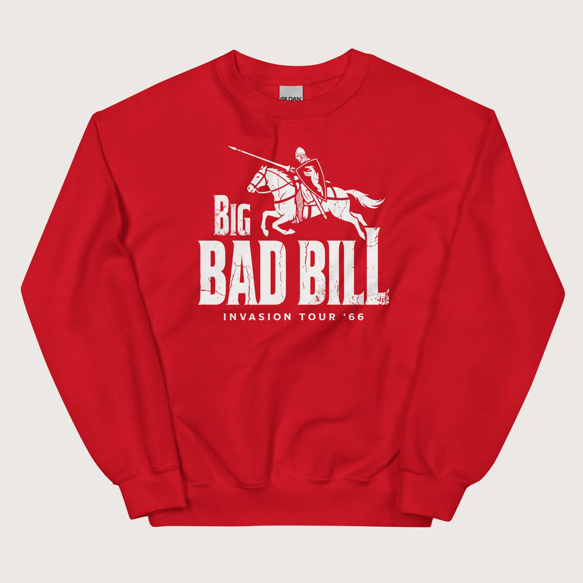 Red Big Bad Bill Invasion Tour Sweatshirt - history buff gift by HistoHead