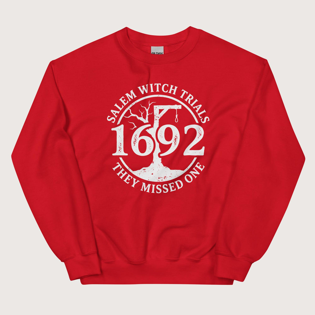 Red Salem Witch Trials They Missed One Sweatshirt - history buff gift by HistoHead