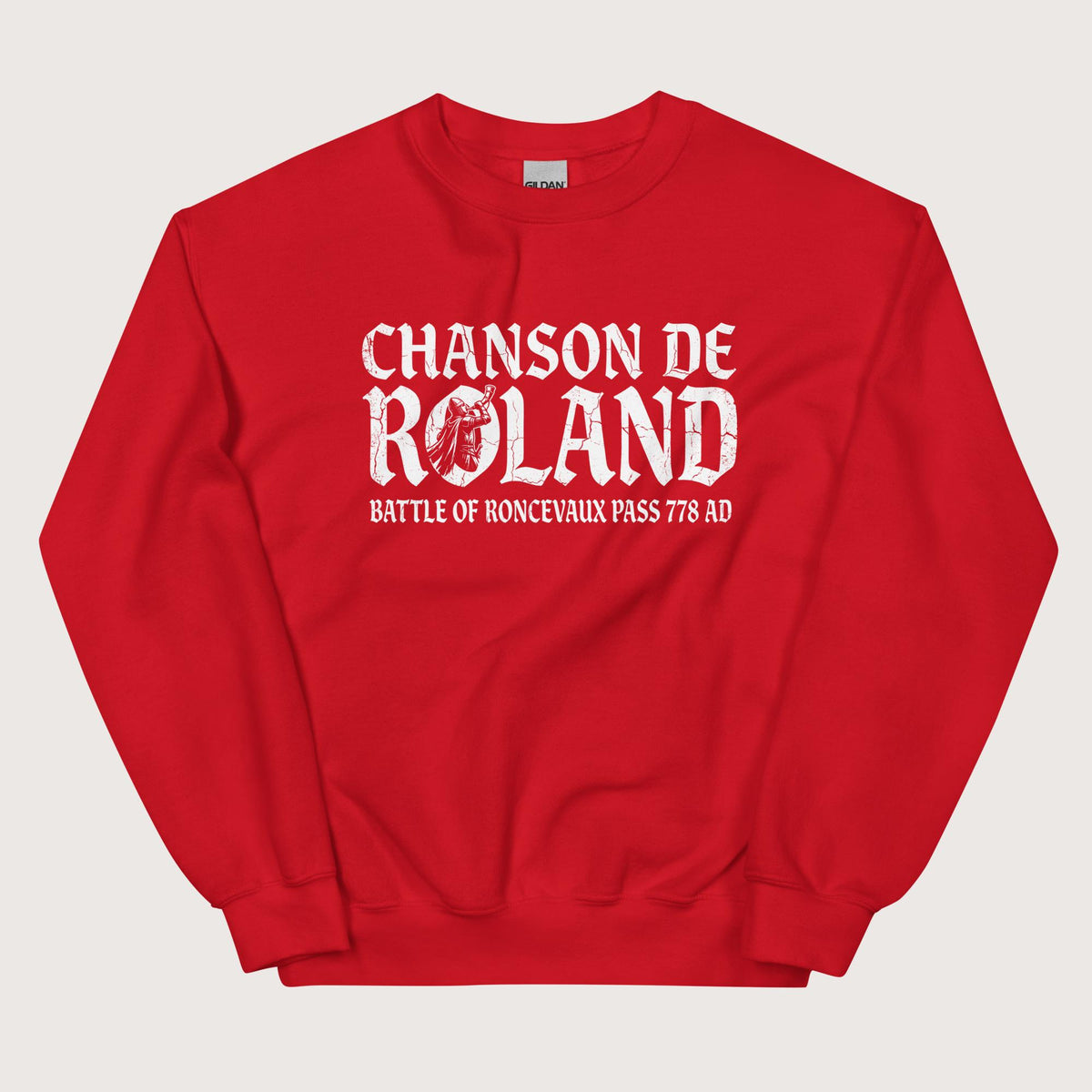 Red Chanson de Roland Battle of Roncevaux Sweatshirt - history buff gift by HistoHead
