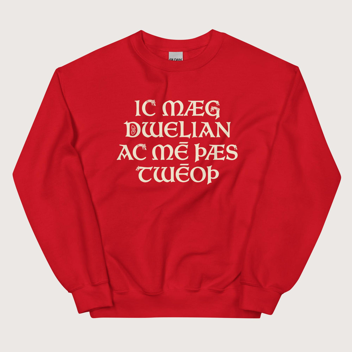 Red I May Be Wrong But I Doubt It in Old English Sweatshirt - history buff gift by HistoHead