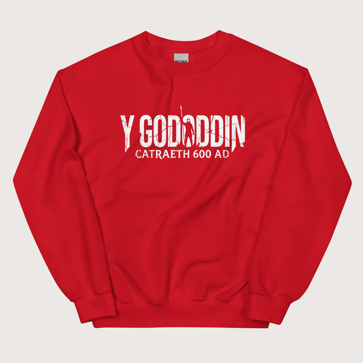 Red Y Gododdin Catraeth 600 Sweatshirt - history buff gift by HistoHead
