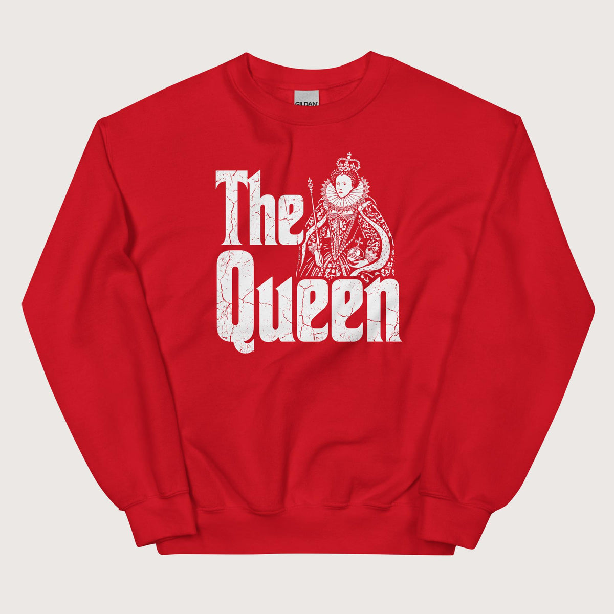 Red Queen Elizabeth I Sweatshirt - history buff gift by HistoHead