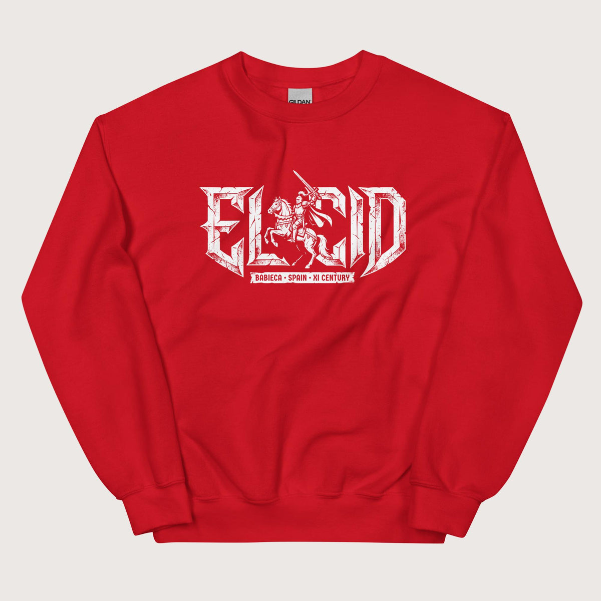 Red El Cid Sweatshirt - history buff gift by HistoHead