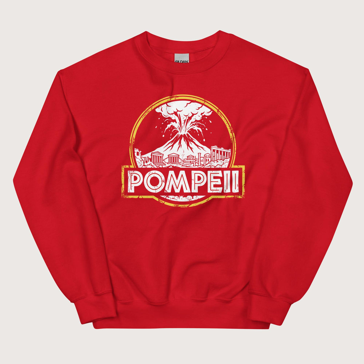 Red Pompeii Sweatshirt - history buff gift by HistoHead