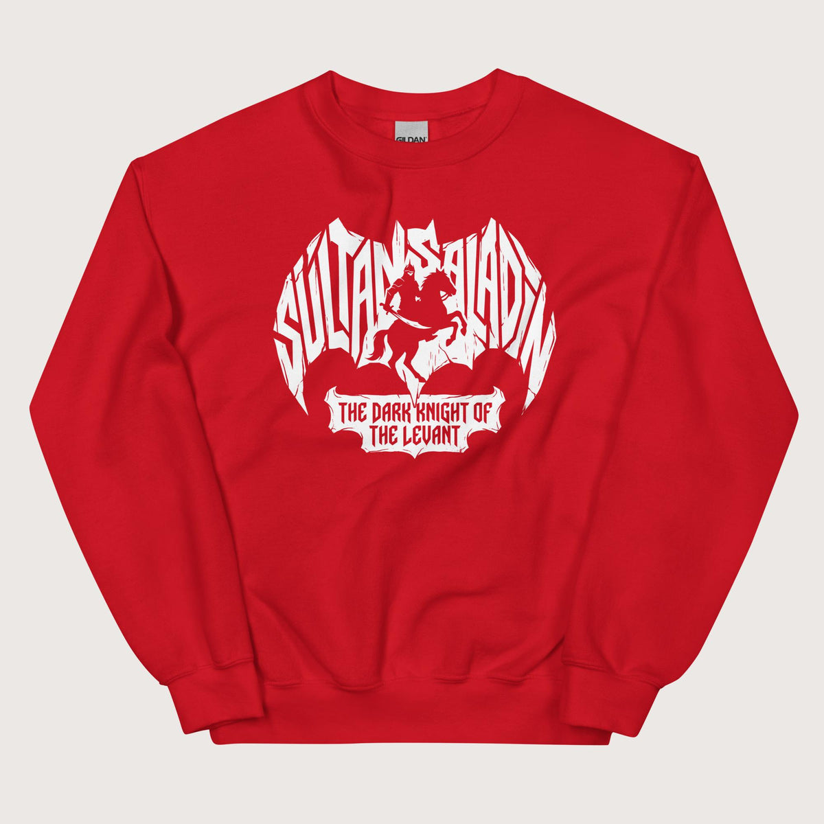 Red Saladin Dark Knight Sweatshirt - history buff gift by HistoHead