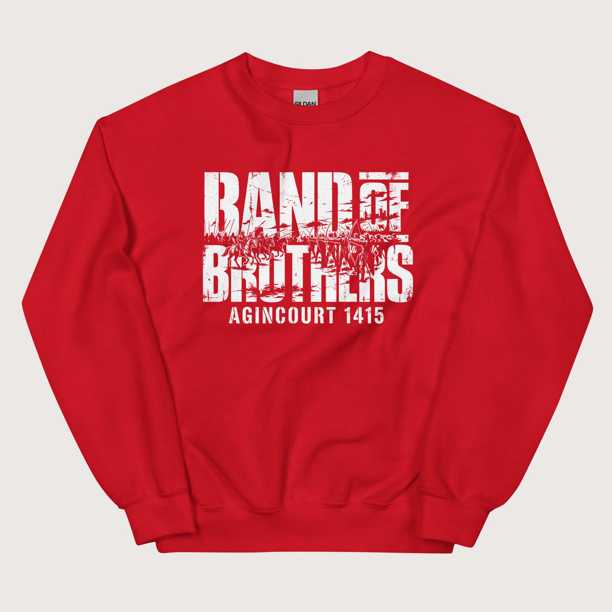 Red Band of Brothers Agincourt 1415 Sweatshirt - history buff gift by HistoHead