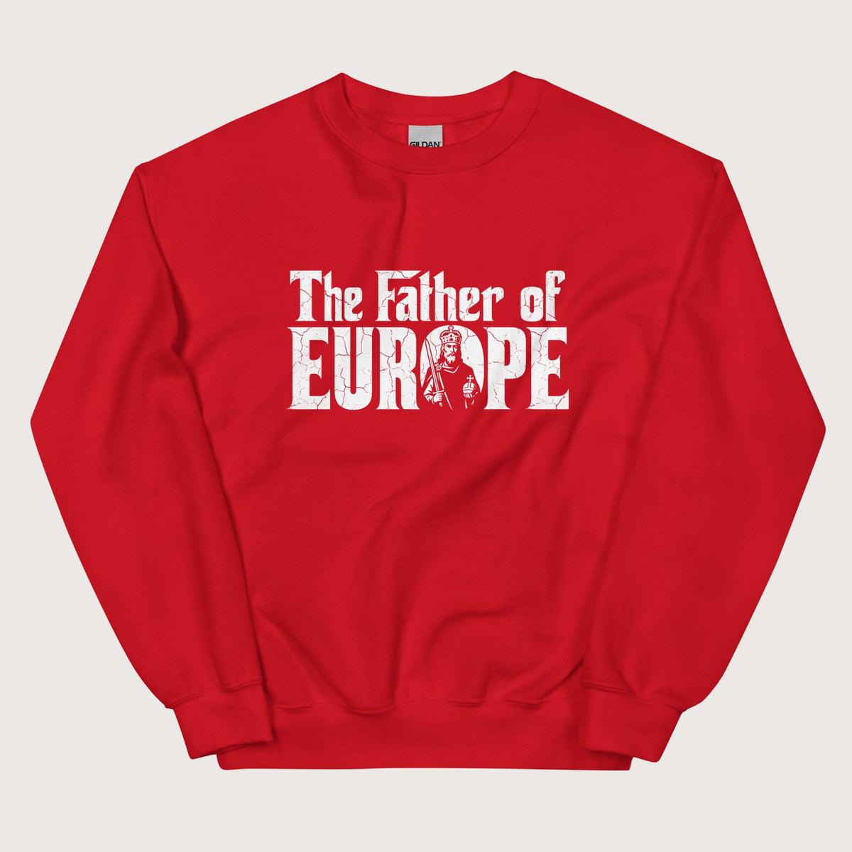 Red Charlemagne The Father of Europe Sweatshirt - history buff gift by HistoHead