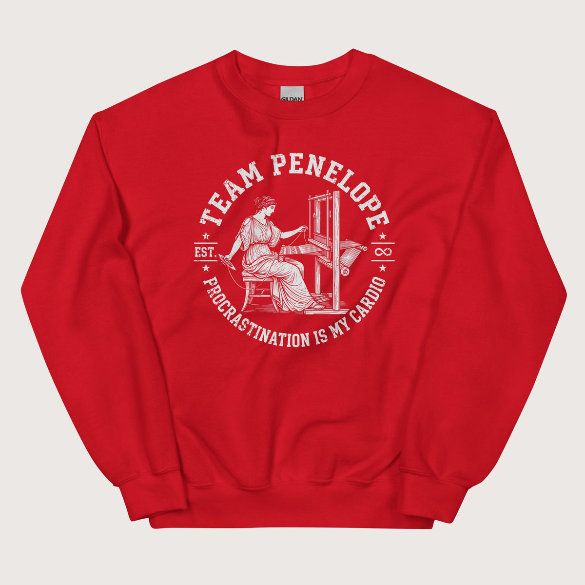 Red Team Penelope Procrastination Sweatshirt - history buff gift by HistoHead