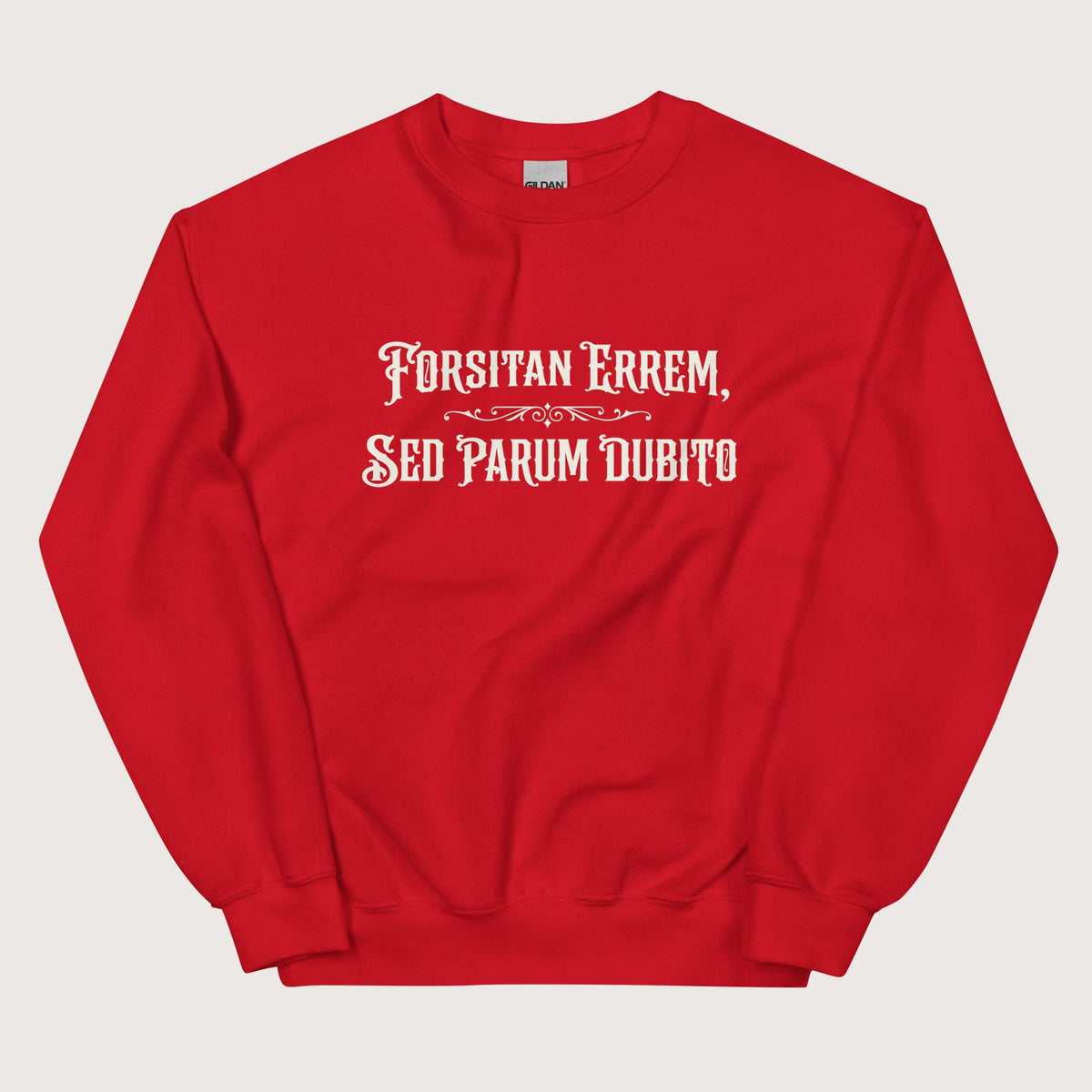 Red I May Be Wrong But I Doubt It in Latin Sweatshirt - history buff gift by HistoHead