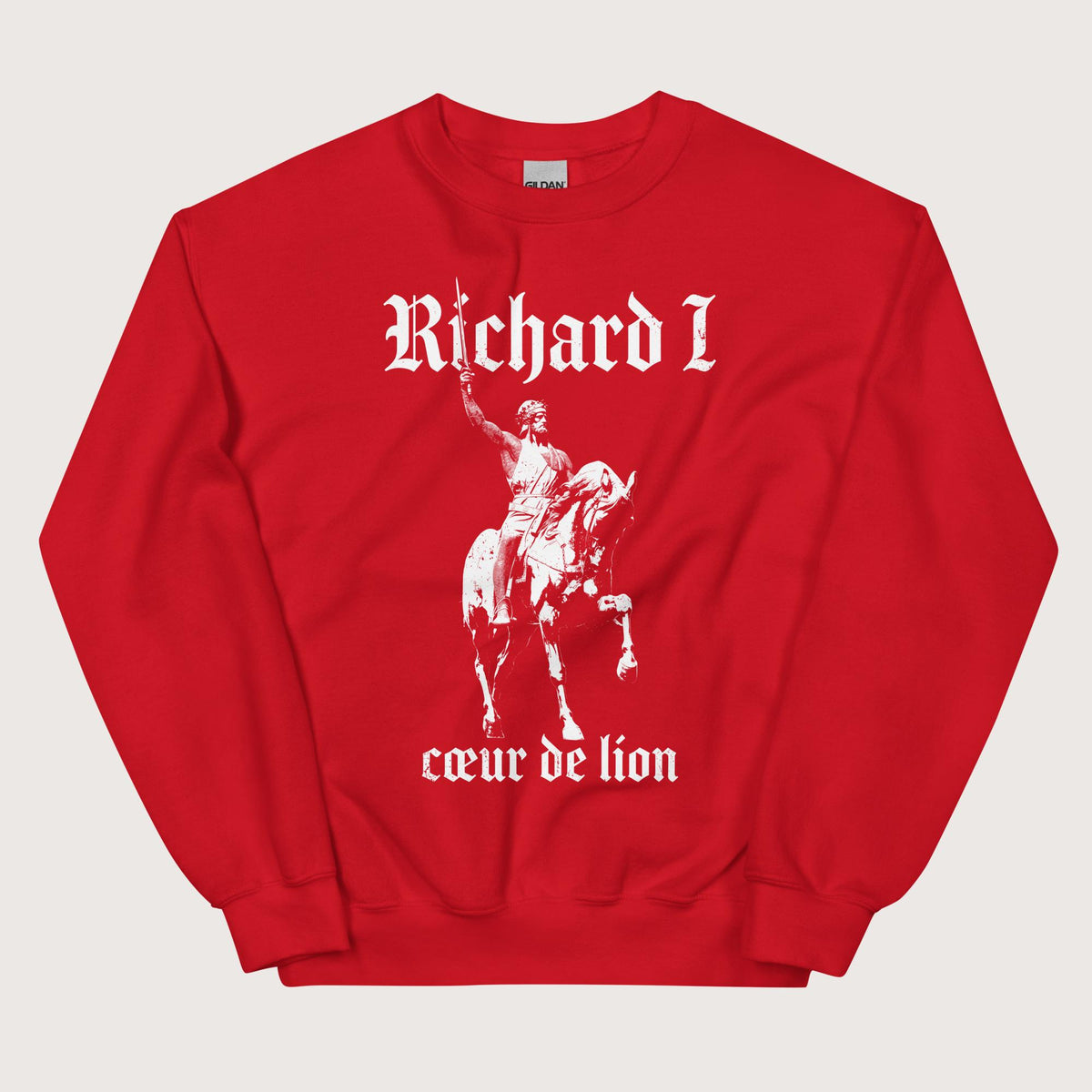 Red Richard I Coeur de Lion Sweatshirt - history buff gift by HistoHead