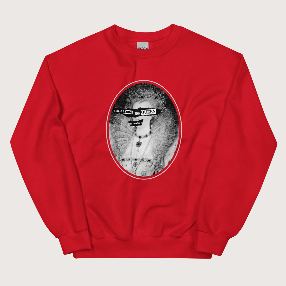 Red God Save the Queen Elizabeth I Sweatshirt - history buff gift by HistoHead