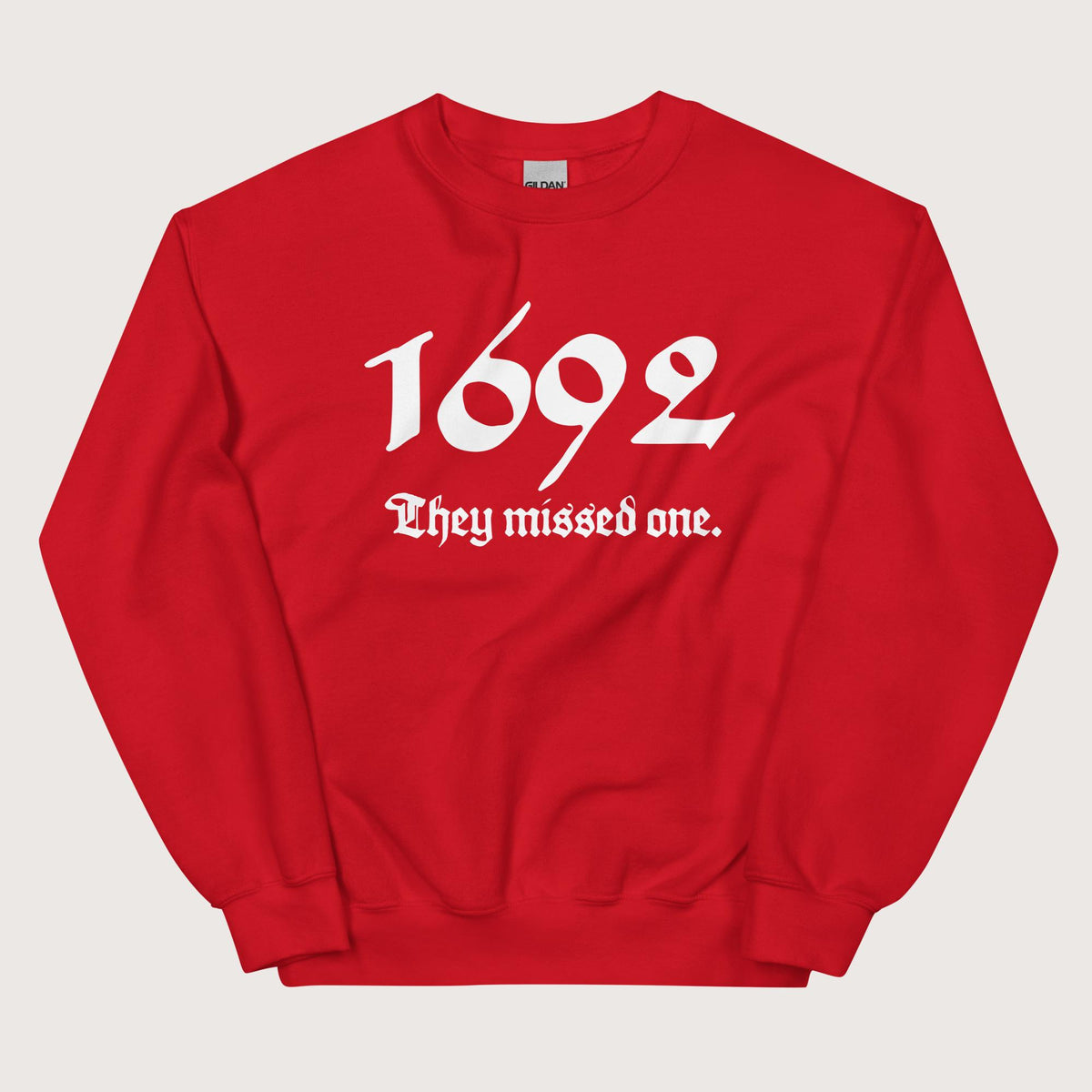 Red 1692 Witch Trials Sweatshirt - history buff gift by HistoHead