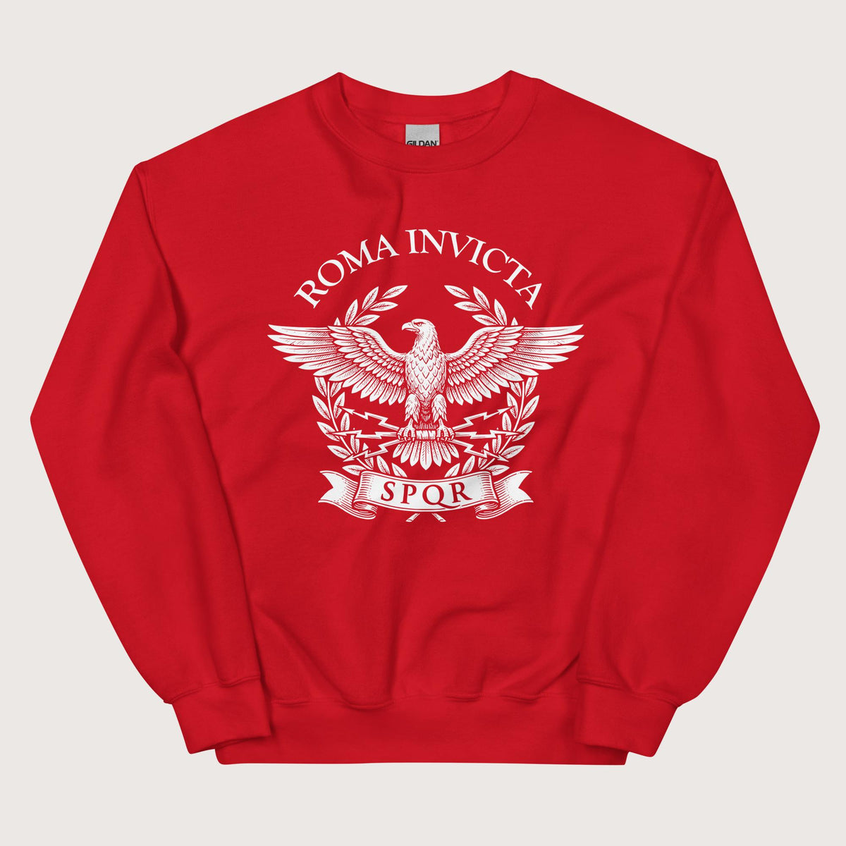 Red Roma Invicta Sweatshirt - history buff gift by HistoHead