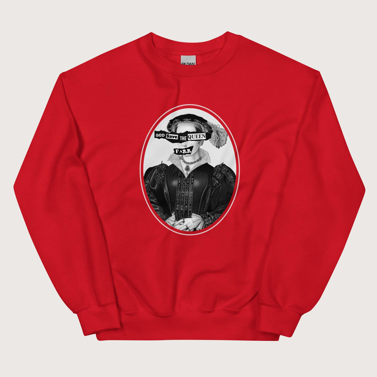 Red God Save the Queen Catherine Parr Sweatshirt - history buff gift by HistoHead