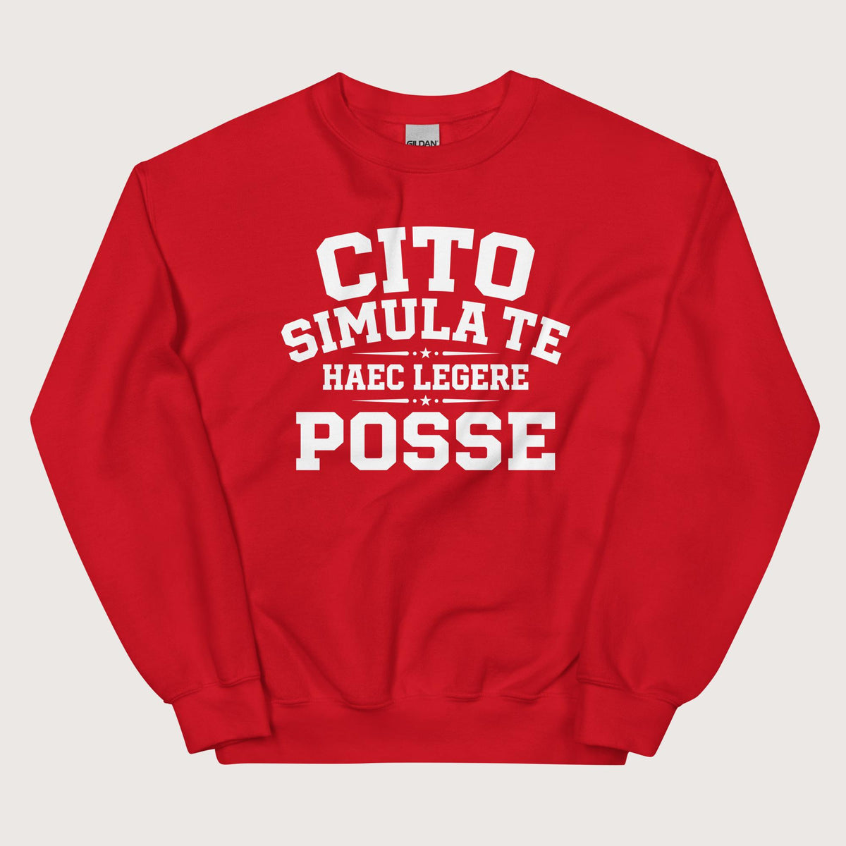 Red Latin Quick Pretend You Can Read This Sweatshirt - history buff gift by HistoHead