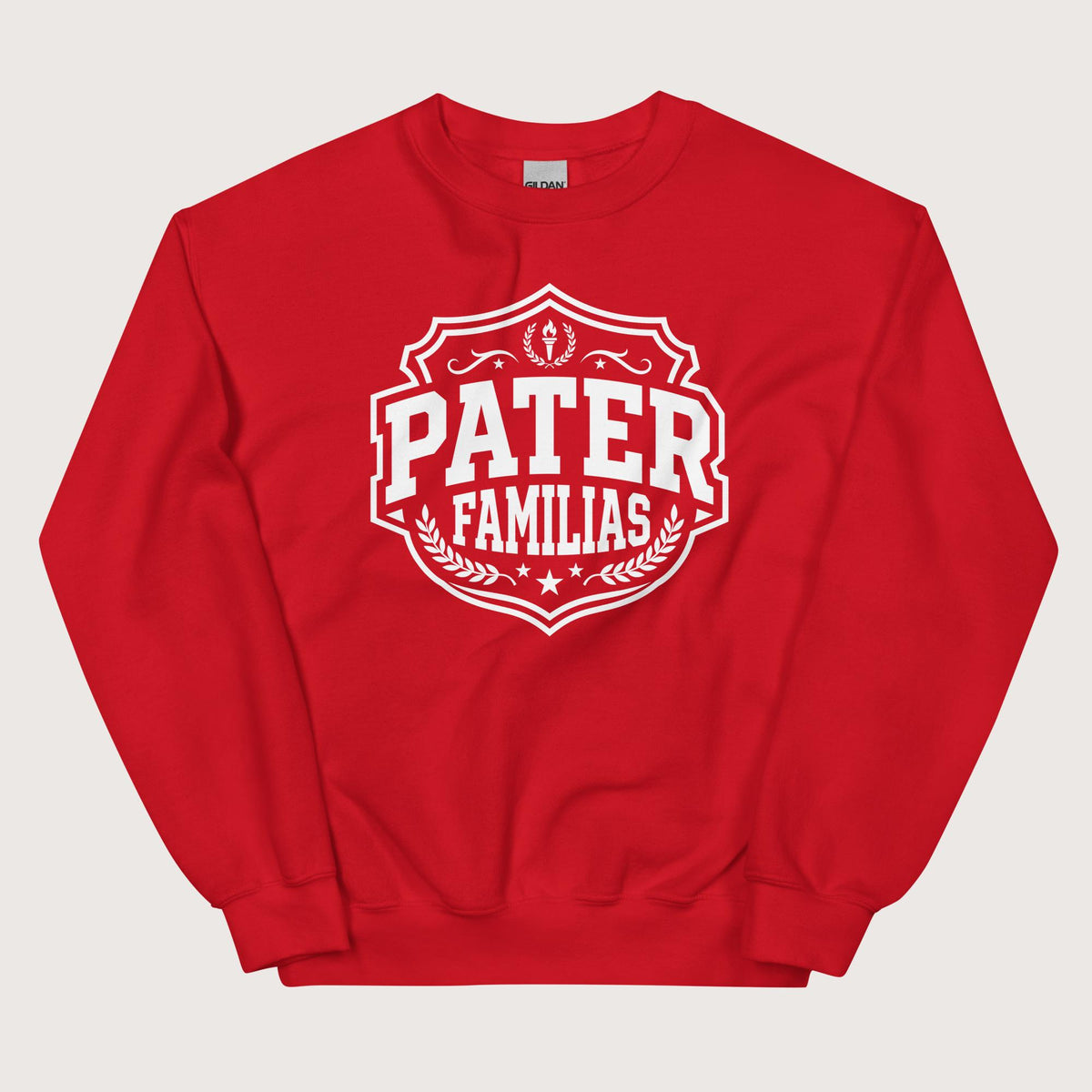 Red Pater Familias Latin Sweatshirt - history buff gift by HistoHead